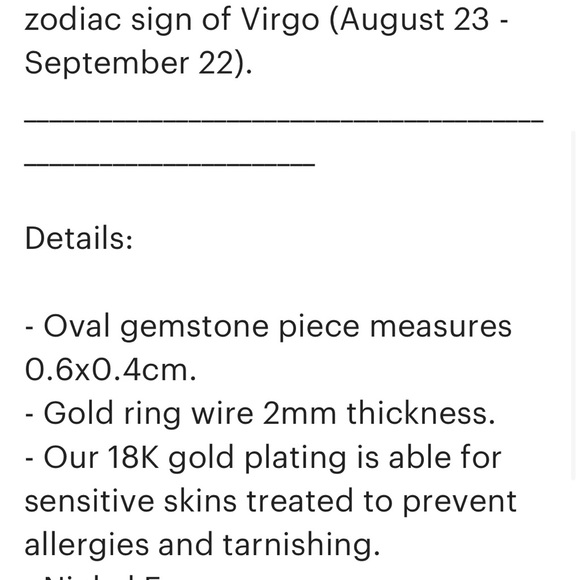 Carnelian ring with 18kt gold plating over sterling silver. - Picture 4 of 4